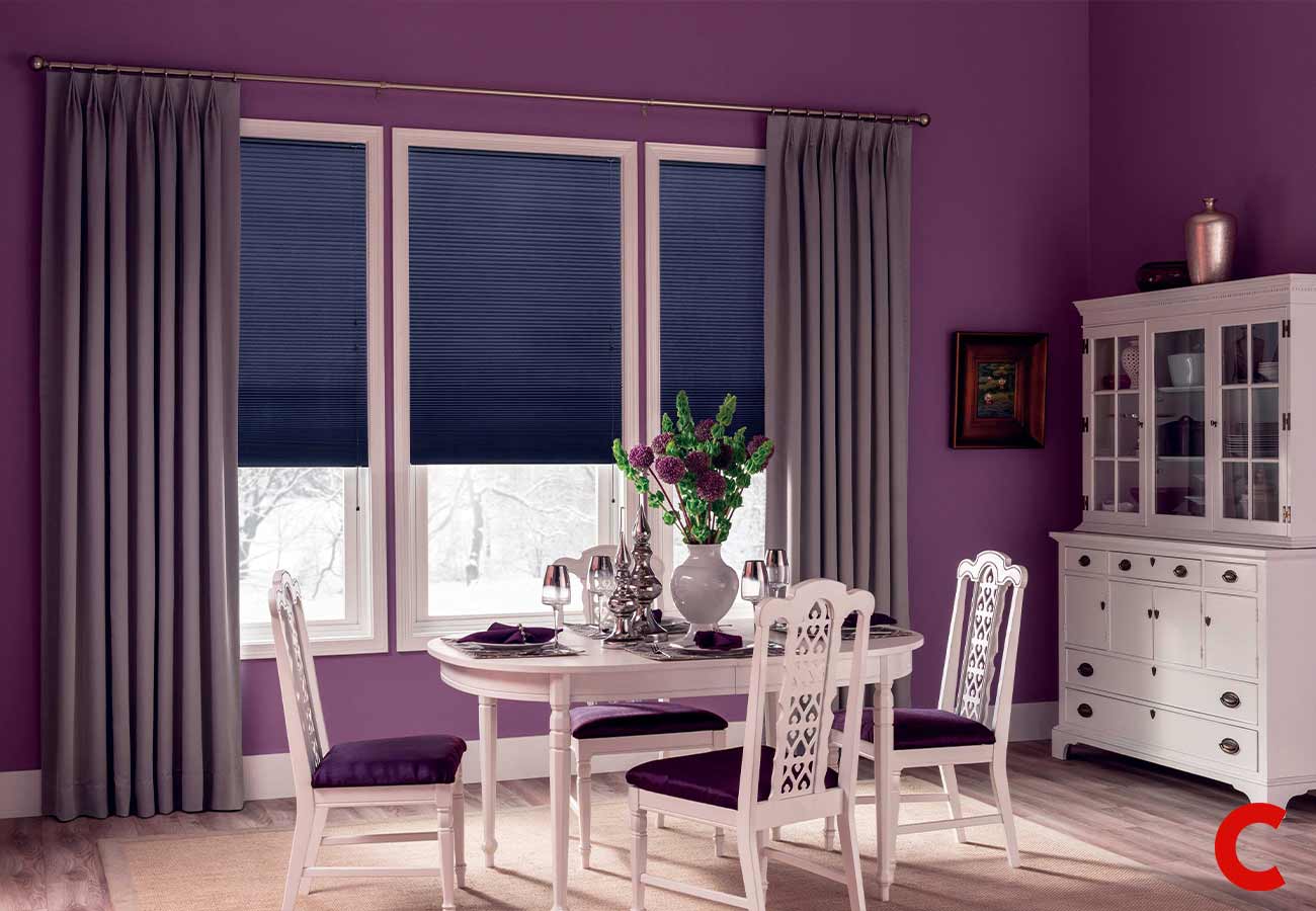 Purple Home Curtains Dubai